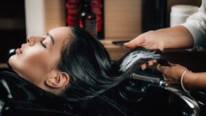Hair treatment in Beauty Salon